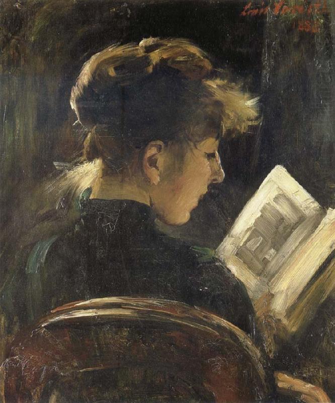 Lovis Corinth Girl Reading china oil painting image